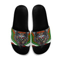 South Sydney Rabbitohs Slide Sandals The Scream of Lightning Eyes - Indigenous Dot Ripping Effect