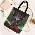South Sydney Rabbitohs Tote Bag The Scream of Lightning Eyes - Indigenous Dot Ripping Effect