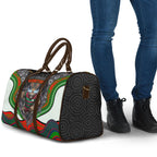 South Sydney Rabbitohs Travel Bag The Scream of Lightning Eyes - Indigenous Dot Ripping Effect