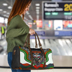 South Sydney Rabbitohs Travel Bag The Scream of Lightning Eyes - Indigenous Dot Ripping Effect