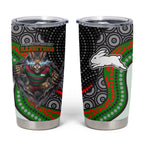 South Sydney Rabbitohs Tumbler Cup The Scream of Lightning Eyes - Indigenous Dot Ripping Effect