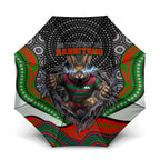 South Sydney Rabbitohs Umbrella The Scream of Lightning Eyes - Indigenous Dot Ripping Effect