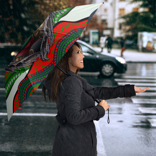 South Sydney Rabbitohs Umbrella The Scream of Lightning Eyes - Indigenous Dot Ripping Effect