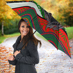 South Sydney Rabbitohs Umbrella The Scream of Lightning Eyes - Indigenous Dot Ripping Effect
