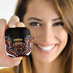 Brisbane Broncos AirPods Case The Scream of Lightning Eyes - Indigenous Dot Ripping Effect