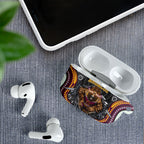 Brisbane Broncos AirPods Case The Scream of Lightning Eyes - Indigenous Dot Ripping Effect