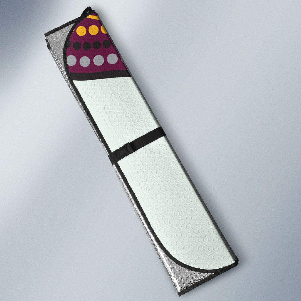 Brisbane Broncos Auto Sun Shade The Scream of Lightning Eyes - Indigenous Dot Ripping Effect