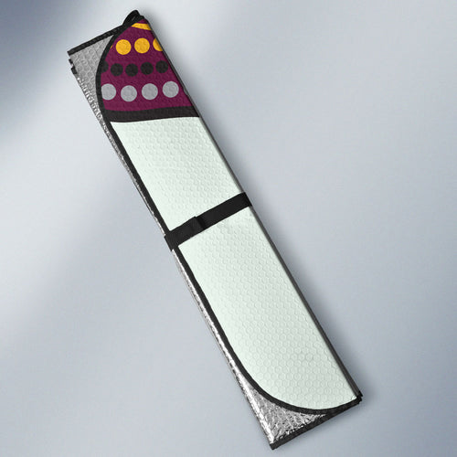 Brisbane Broncos Auto Sun Shade The Scream of Lightning Eyes - Indigenous Dot Ripping Effect