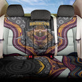 Brisbane Broncos Back Car Seat Cover The Scream of Lightning Eyes - Indigenous Dot Ripping Effect