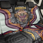 Brisbane Broncos Back Car Seat Cover The Scream of Lightning Eyes - Indigenous Dot Ripping Effect