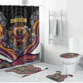 Brisbane Broncos Bathroom Set The Scream of Lightning Eyes - Indigenous Dot Ripping Effect