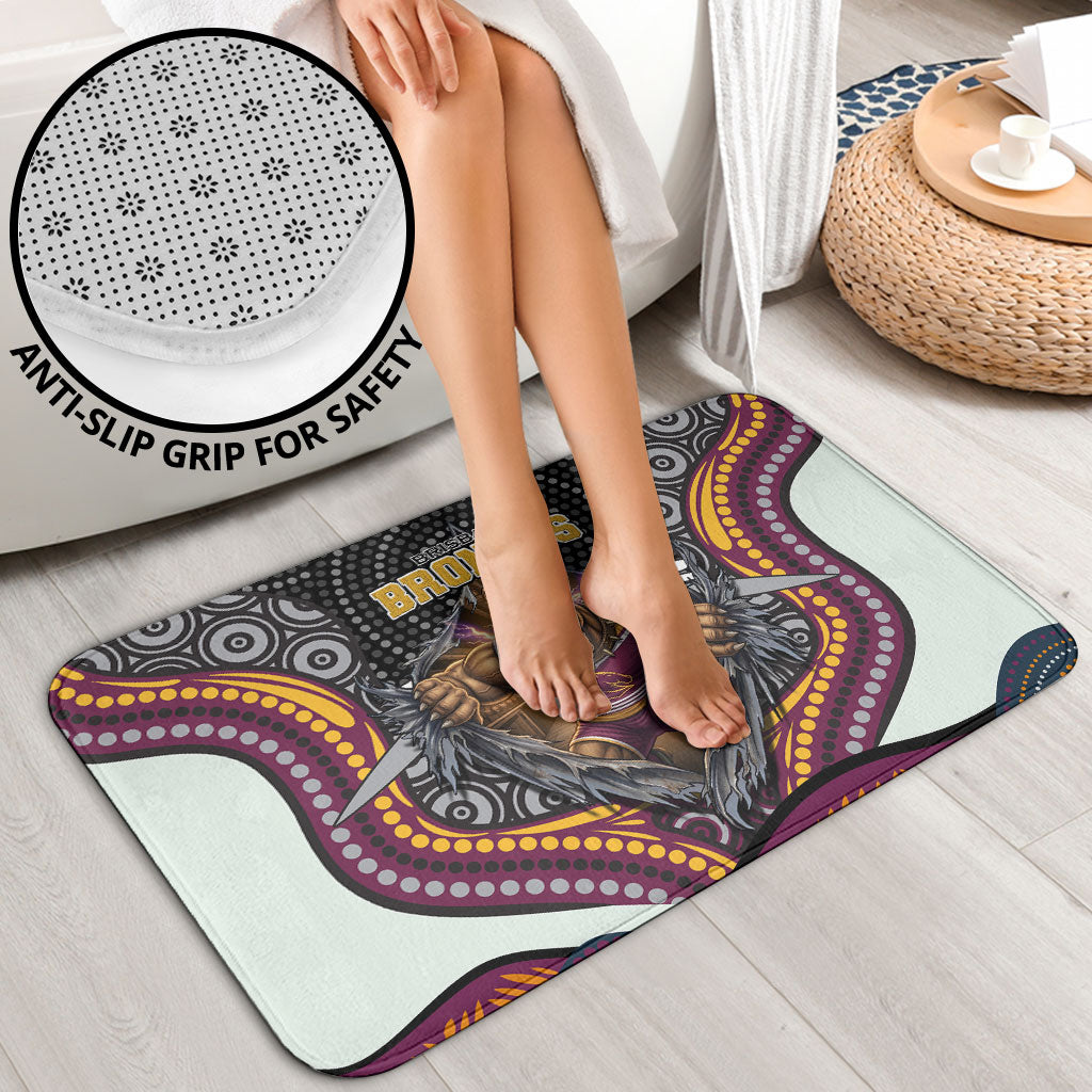 Brisbane Broncos Bathroom Set The Scream of Lightning Eyes - Indigenous Dot Ripping Effect