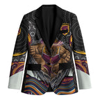 Brisbane Broncos Blazer The Scream of Lightning Eyes - Indigenous Dot Ripping Effect