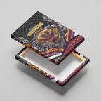 Brisbane Broncos Canvas Wall Art The Scream of Lightning Eyes - Indigenous Dot Ripping Effect