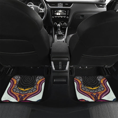 Brisbane Broncos Car Mats The Scream of Lightning Eyes - Indigenous Dot Ripping Effect