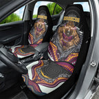 Brisbane Broncos Car Seat Cover The Scream of Lightning Eyes - Indigenous Dot Ripping Effect