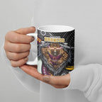 Brisbane Broncos Ceramic Mug The Scream of Lightning Eyes - Indigenous Dot Ripping Effect