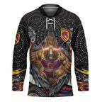 Brisbane Broncos Hockey Jersey The Scream of Lightning Eyes - Indigenous Dot Ripping Effect