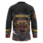 Brisbane Broncos Hockey Jersey The Scream of Lightning Eyes - Indigenous Dot Ripping Effect
