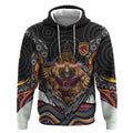 Brisbane Broncos Hoodie The Scream of Lightning Eyes - Indigenous Dot Ripping Effect