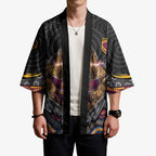Brisbane Broncos Kimono The Scream of Lightning Eyes - Indigenous Dot Ripping Effect