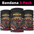 Brisbane Broncos Neck Gaiter The Scream of Lightning Eyes - Indigenous Dot Ripping Effect