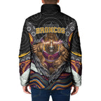 Brisbane Broncos Padded Jacket The Scream of Lightning Eyes - Indigenous Dot Ripping Effect