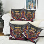 Brisbane Broncos Pillow Cover The Scream of Lightning Eyes - Indigenous Dot Ripping Effect