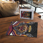 Brisbane Broncos Puzzle The Scream of Lightning Eyes - Indigenous Dot Ripping Effect