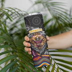 Brisbane Broncos Skinny Tumbler The Scream of Lightning Eyes - Indigenous Dot Ripping Effect