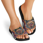 Brisbane Broncos Slide Sandals The Scream of Lightning Eyes - Indigenous Dot Ripping Effect