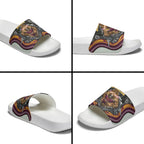 Brisbane Broncos Slide Sandals The Scream of Lightning Eyes - Indigenous Dot Ripping Effect