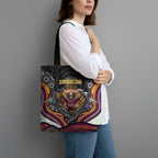 Brisbane Broncos Tote Bag The Scream of Lightning Eyes - Indigenous Dot Ripping Effect