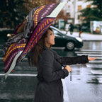 Brisbane Broncos Umbrella The Scream of Lightning Eyes - Indigenous Dot Ripping Effect