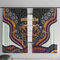 Brisbane Broncos Window Curtain The Scream of Lightning Eyes - Indigenous Dot Ripping Effect