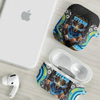 Gold Coast Titans AirPods Case The Scream of Lightning Eyes - Indigenous Dot Ripping Effect
