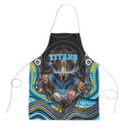 Gold Coast Titans Apron The Scream of Lightning Eyes - Indigenous Dot Ripping Effect