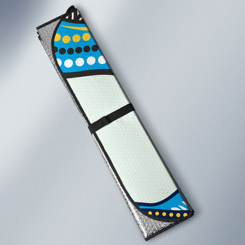 Gold Coast Titans Auto Sun Shade The Scream of Lightning Eyes - Indigenous Dot Ripping Effect