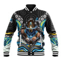 Gold Coast Titans Baseball Jacket The Scream of Lightning Eyes - Indigenous Dot Ripping Effect