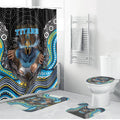 Gold Coast Titans Bathroom Set The Scream of Lightning Eyes - Indigenous Dot Ripping Effect