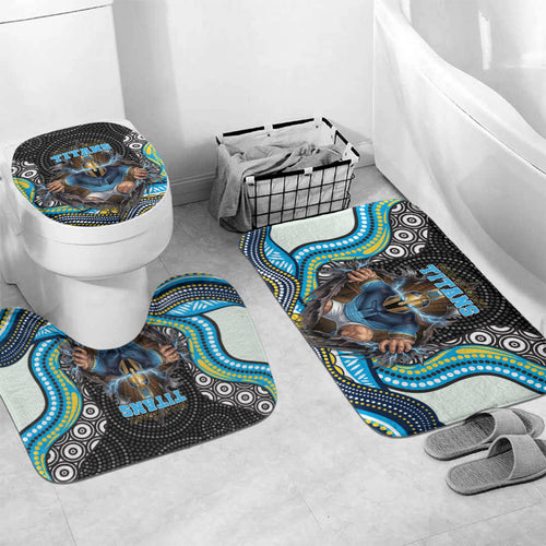 Gold Coast Titans Bathroom Set The Scream of Lightning Eyes - Indigenous Dot Ripping Effect