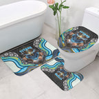 Gold Coast Titans Bathroom Set The Scream of Lightning Eyes - Indigenous Dot Ripping Effect