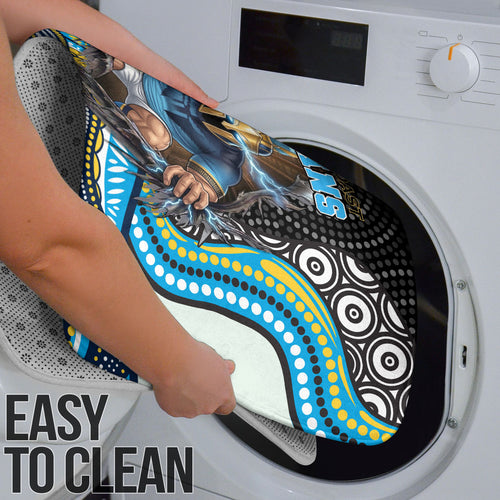 Gold Coast Titans Bathroom Set The Scream of Lightning Eyes - Indigenous Dot Ripping Effect