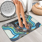 Gold Coast Titans Bathroom Set The Scream of Lightning Eyes - Indigenous Dot Ripping Effect