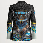Gold Coast Titans Blazer The Scream of Lightning Eyes - Indigenous Dot Ripping Effect