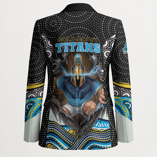 Gold Coast Titans Blazer The Scream of Lightning Eyes - Indigenous Dot Ripping Effect