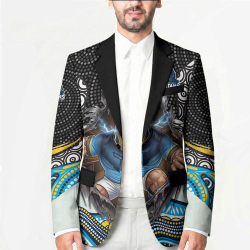 Gold Coast Titans Blazer The Scream of Lightning Eyes - Indigenous Dot Ripping Effect