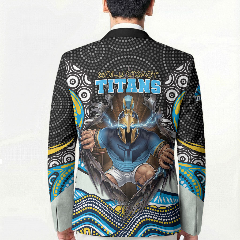 Gold Coast Titans Blazer The Scream of Lightning Eyes - Indigenous Dot Ripping Effect