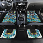 Gold Coast Titans Car Mats The Scream of Lightning Eyes - Indigenous Dot Ripping Effect