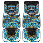 Gold Coast Titans Car Mats The Scream of Lightning Eyes - Indigenous Dot Ripping Effect